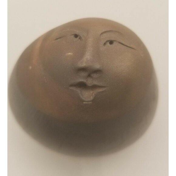 Deva Raku Spirit Ceremonial Rattles Pottery Pair Shakers Faces Nan Emmett - Picture 8 of 9